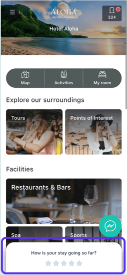 How guests use Instant feedback_01EN