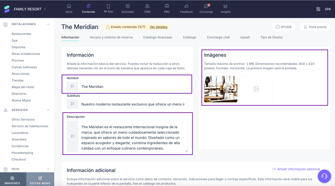How to apply corporate content templates in a property_05ES
