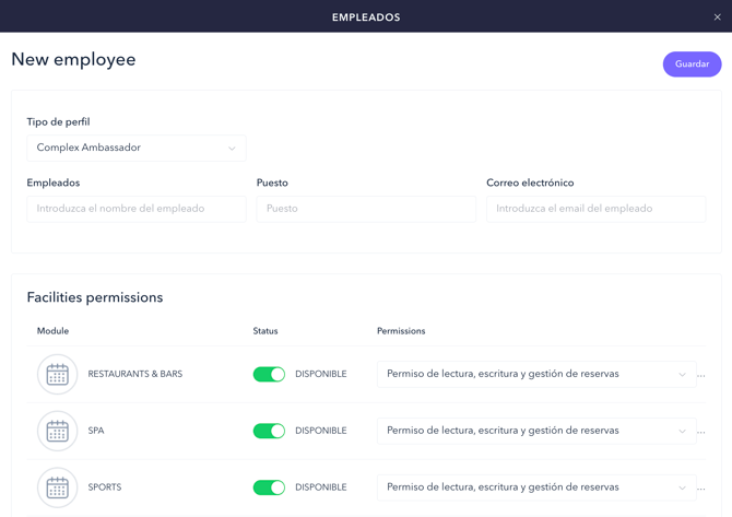 How to create and manage employee access in the CMS_02ES