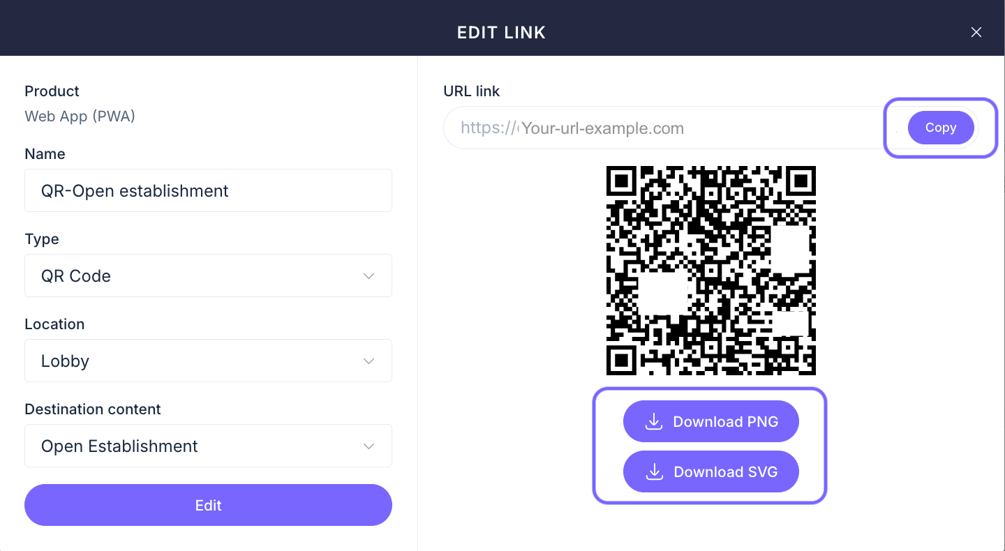 How to create and use custom links