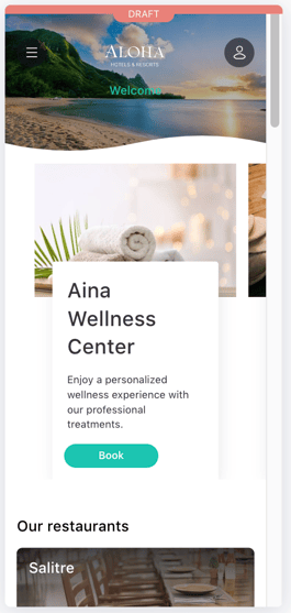 How to make a spa visible on the app home screen 05EN