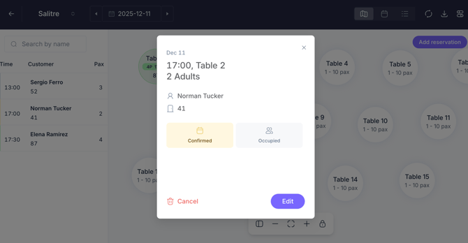 How to manage restaurant bookings with the PRO booking system_04EN_updated