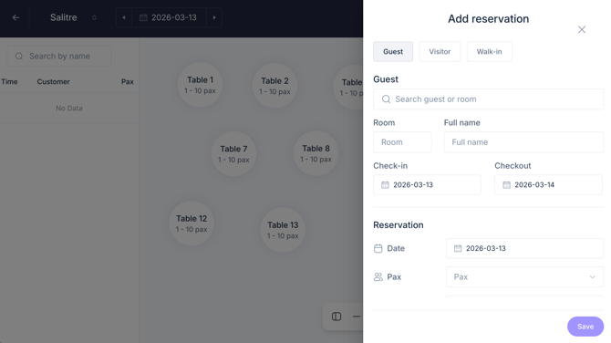 How to manage restaurant bookings with the PRO booking system_05EN_updated