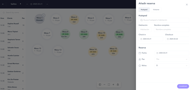 How to manage restaurant bookings with the PRO booking system_05ES