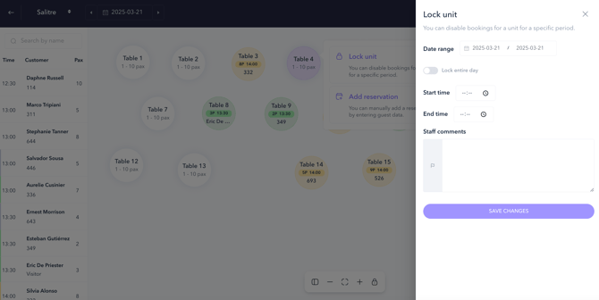 How to manage restaurant bookings with the PRO booking system_06EN