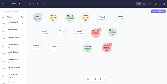 How to manage restaurant bookings with the PRO booking system_07ES