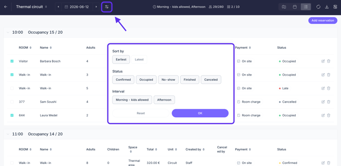 How to manage thermal circuit bookings with the PRO booking system_02EN