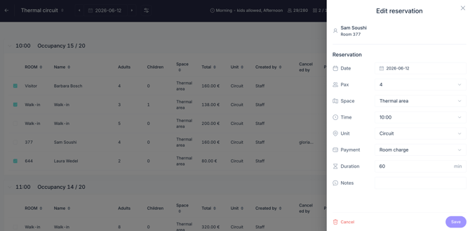 How to manage thermal circuit bookings with the PRO booking system_03EN