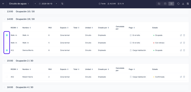 How to manage thermal circuit bookings with the PRO booking system_04ES