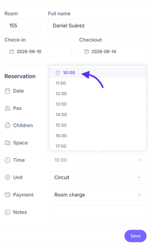 How to manage thermal circuit bookings with the PRO booking system_06EN