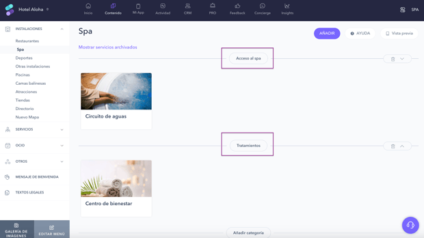 How to organize spas using categories_01ES