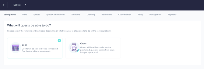 How to set up the PRO booking system for a restaurant 03EN