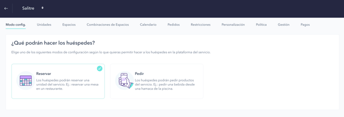 How to set up the PRO booking system for a restaurant 03ES