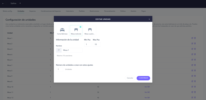 How to set up the PRO booking system for a restaurant 04ES