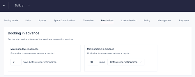 How to set up the PRO booking system for a restaurant 07EN_updated