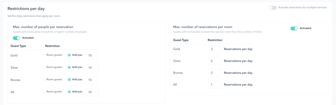 How to set up the PRO booking system for a restaurant 08EN
