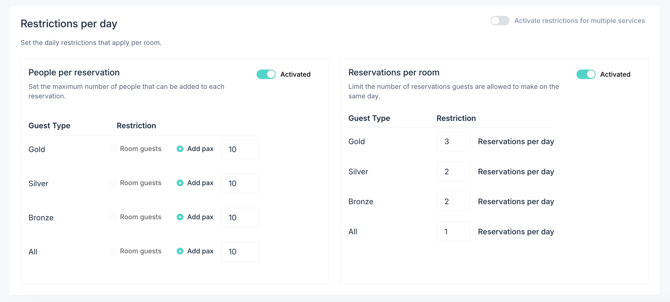 How to set up the PRO booking system for a restaurant 08EN_updated