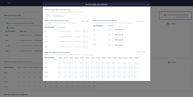How to set up the PRO booking system for a restaurant 10ES