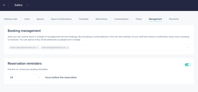 How to set up the PRO booking system for a restaurant 14EN_updated-1