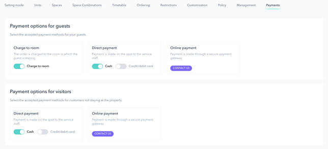 How to set up the PRO booking system for a restaurant 15EN