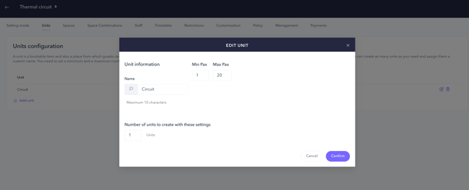 How to set up the PRO booking system for a thermal circuit (book mode)_03EN
