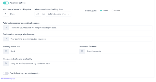 How to set up the on-demand booking system for a spa 03EN