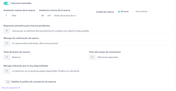 How to set up the on-demand booking system for a spa 03ES