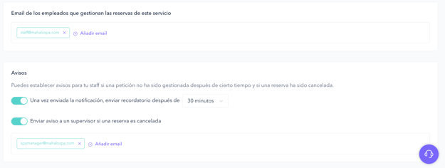How to set up the on-demand booking system for a spa 07ES