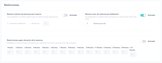 How to set up the quota-based booking system for a restaurant06ES