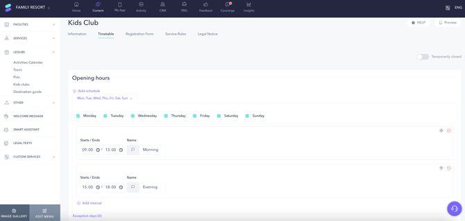 How to set a timetable for a kids club_01EN