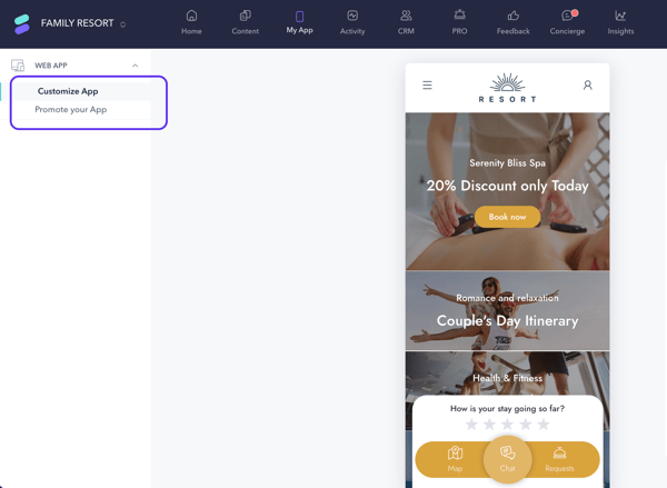 What is the My app section_01ENES