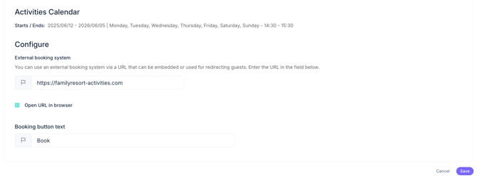 external booking system for an activity_02EN