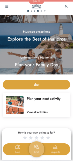 make an activities calendar visible on the app home page05ENES