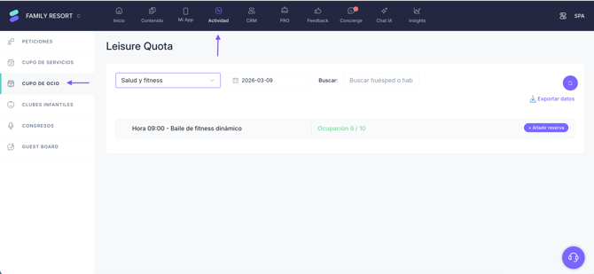manage activities calendar bookings with the quota-based booking system_01ES