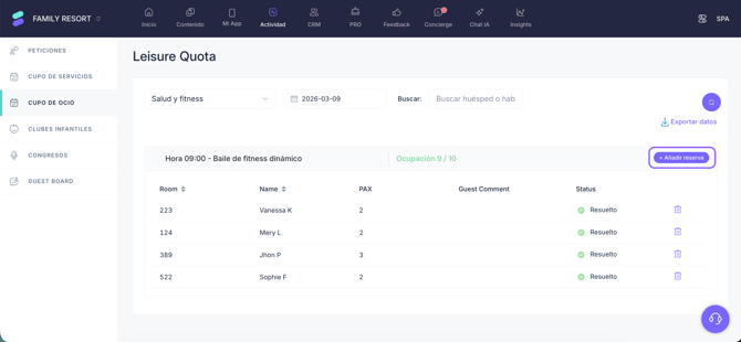 manage activities calendar bookings with the quota-based booking system_04ES