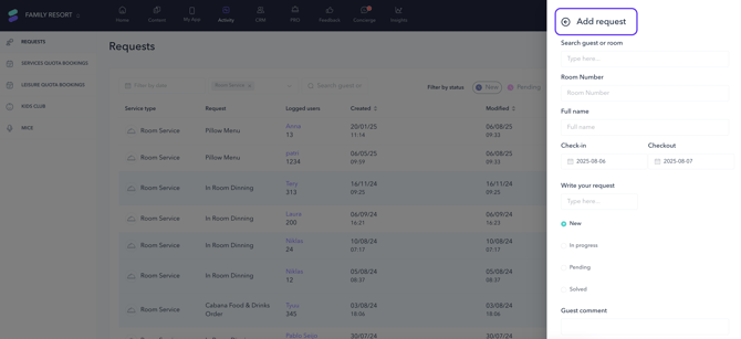 Manage RS requests ondemand 03EN