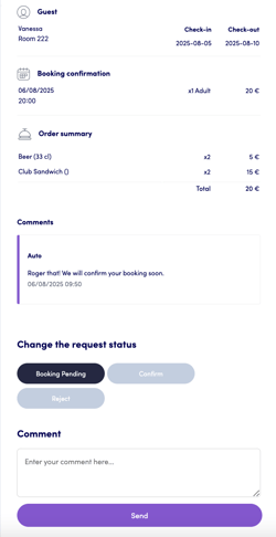 Manage RS requests ondemand 05EN
